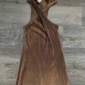 Mini dress in brown
